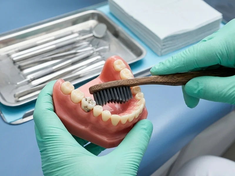 It is difficult for a toothbrush to reach all the tiny crevices